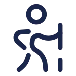 Hiking Round SVG Icon
